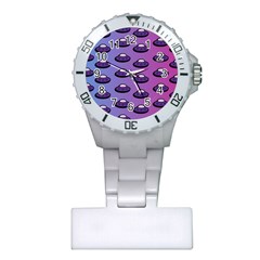 Ufo Alien Pattern Plastic Nurses Watch by Wegoenart