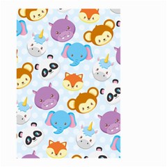Animal Faces Collection Small Garden Flag (two Sides) by Nexatart