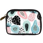 Seamless Pattern With Fruits Digital Camera Leather Case Front