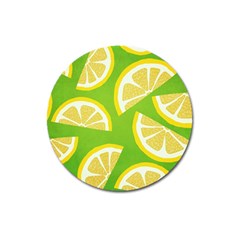 Lemon Fruit Healthy Fruits Food Magnet 3  (round) by Nexatart