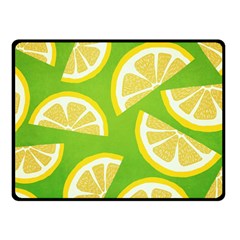 Lemon Fruit Healthy Fruits Food Double Sided Fleece Blanket (small)  by Nexatart
