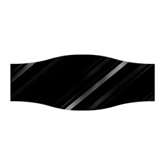 Minimalist Black Linear Abstract Print Stretchable Headband by dflcprintsclothing