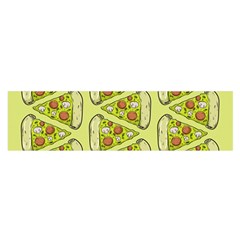 Pizza Fast Food Pattern Seamles Design Background Satin Scarf (oblong) by Vaneshart