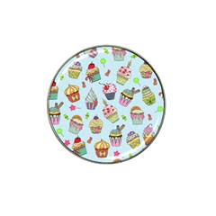 Cupcake Doodle Pattern Hat Clip Ball Marker by Sobalvarro