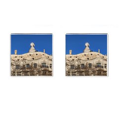 Gaudi, La Pedrera Building, Barcelona - Spain Cufflinks (square) by dflcprintsclothing