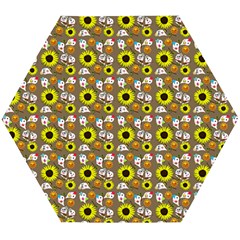 Hawaii Ghost Beige Wooden Puzzle Hexagon by snowwhitegirl