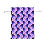 Digital Waves Lightweight Drawstring Pouch (S) Front