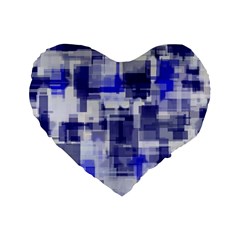 Blockify Standard 16  Premium Flano Heart Shape Cushions by Sparkle
