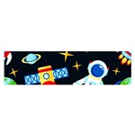Space Seamless Pattern Satin Scarf (Oblong) Front