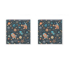 Space Seamless Pattern Cufflinks (square) by Vaneshart