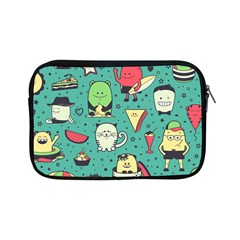 Seamless Pattern With Funny Monsters Cartoon Hand Drawn Characters Unusual Creatures Apple Ipad Mini Zipper Cases by Vaneshart