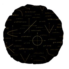 Abstract Math Pattern Large 18  Premium Round Cushions by Vaneshart