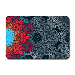 Abstract Decorative Background Ornament With Mosaic Elements Small Doormat  by Vaneshart