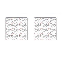 Cute Art Print Pattern Cufflinks (square) by Vaneshart
