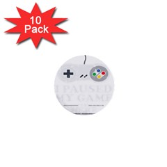 Ipaused2 1  Mini Buttons (10 Pack)  by ChezDeesTees