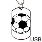 Soccer Lovers Gift Dog Tag USB Flash (Two Sides) Front