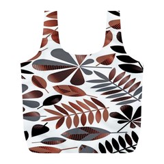 Shiny Leafs Full Print Recycle Bag (l) by Sparkle