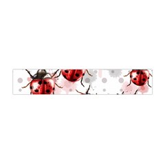 Ladybugs-pattern-texture-watercolor Flano Scarf (mini) by Vaneshart