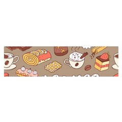 Vector Seamless Pattern With Doodle Coffee Equipment Satin Scarf (oblong) by BangZart
