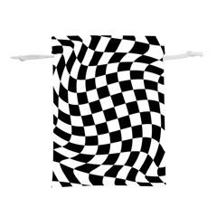Weaving Racing Flag, Black And White Chess Pattern Lightweight Drawstring Pouch (s) by Casemiro