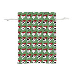 Comic Head Skull - Hat Red - Cartoon Skull Lightweight Drawstring Pouch (l) by DinzDas