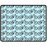 Mountain Bike - Mtb - Hardtail And Dirt Jump Double Sided Fleece Blanket (Medium)  58.8 x47.4  Blanket Back