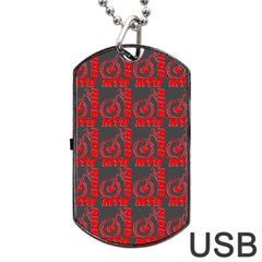 015 Mountain Bike - Mtb - Hardtail And Downhill Dog Tag Usb Flash (one Side) by DinzDas
