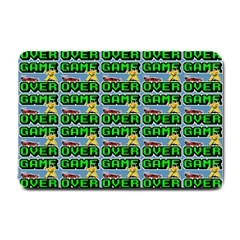 Game Over Karate And Gaming - Pixel Martial Arts Small Doormat  by DinzDas