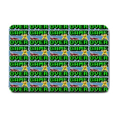 Game Over Karate And Gaming - Pixel Martial Arts Small Doormat  by DinzDas