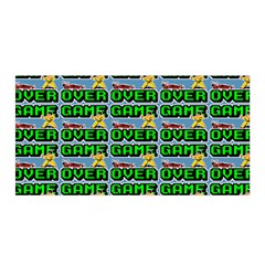 Game Over Karate And Gaming - Pixel Martial Arts Satin Wrap by DinzDas