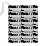 Gloomy Future  - Gas Mask And Pandemic Threat - Corona Times Drawstring Pouch (5XL) Back