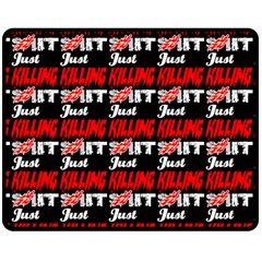 Just Killing It - Silly Toilet Stool Rocket Man Double Sided Fleece Blanket (medium)  by DinzDas