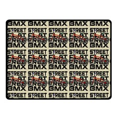 Bmx And Street Style - Urban Cycling Culture Double Sided Fleece Blanket (small)  by DinzDas