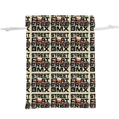 Bmx And Street Style - Urban Cycling Culture  Lightweight Drawstring Pouch (xl) by DinzDas