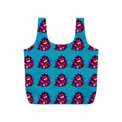 Little Devil Baby - Cute And Evil Baby Demon Full Print Recycle Bag (s) by DinzDas