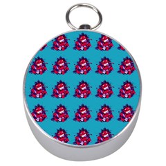 Little Devil Baby - Cute And Evil Baby Demon Silver Compasses by DinzDas