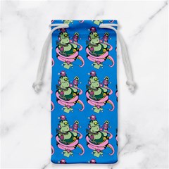 Monster And Cute Monsters Fight With Snake And Cyclops Jewelry Bag by DinzDas