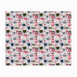 Adorable seamless cat head pattern01 Small Glasses Cloth Front