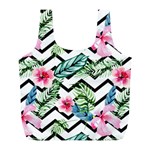 Tropical Zig Zag Pattern Full Print Recycle Bag (L) Front