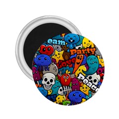 Graffiti Characters Seamless Pattern 2 25  Magnets by Amaryn4rt
