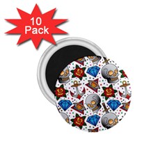 Full Color Flash Tattoo Patterns 1 75  Magnets (10 Pack)  by Amaryn4rt