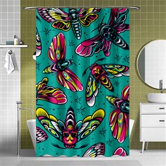 Vintage Colorful Insects Seamless Pattern Shower Curtain 48  X 72  (small)  by Amaryn4rt