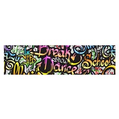 Graffiti Word Seamless Pattern Satin Scarf (oblong) by Amaryn4rt