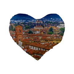 Lucca Historic Center Aerial View Standard 16  Premium Heart Shape Cushions by dflcprintsclothing
