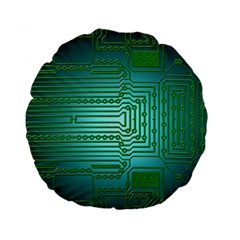 Cross Crossing Crosswalk Line Walk Standard 15  Premium Round Cushions by HermanTelo