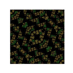 Modern Geometric Print Small Satin Scarf (square) by dflcprintsclothing