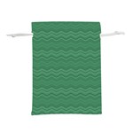 Digital Waves Lightweight Drawstring Pouch (M) Back