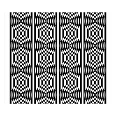 Optical Illusion Double Sided Flano Blanket (small)  by Sparkle
