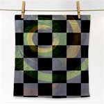 Circle Checks Face Towel Front