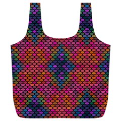 Hexxogons Full Print Recycle Bag (xl) by Sparkle